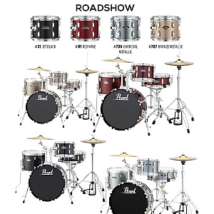 Pearl Roadshow RS584B/C 4-Piece Drum Set + Cymbals Pearl BRD 1